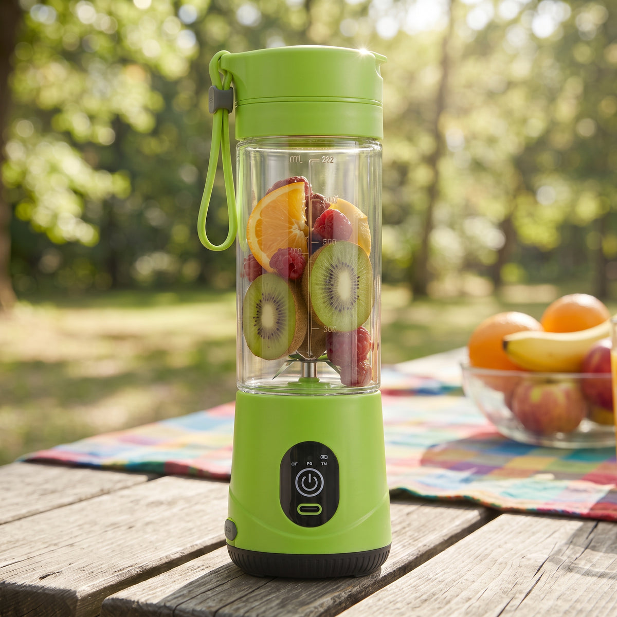 Premium Portable USB Juice Blender – 6-Blade Rechargeable Mini Smoothie Maker
