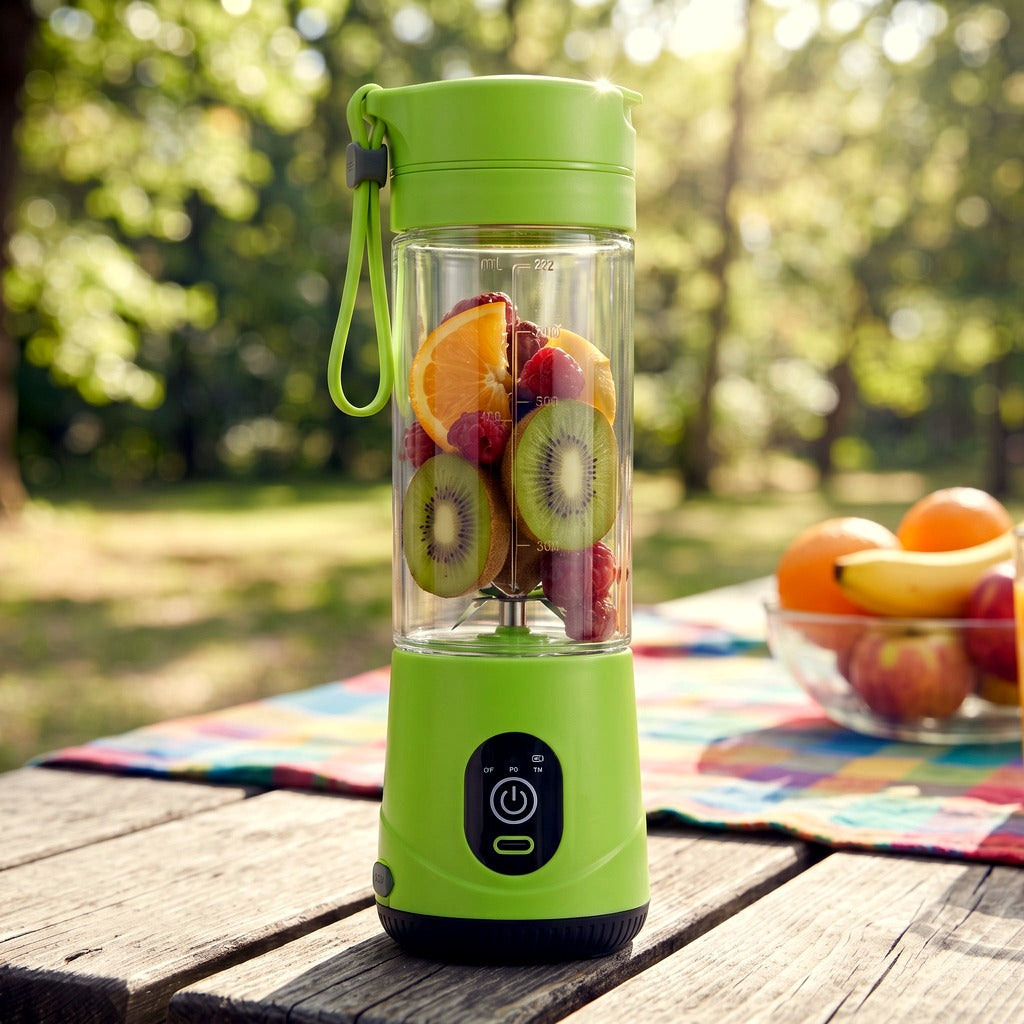 Premium Portable USB Juice Blender – 6-Blade Rechargeable Mini Smoothie Maker
